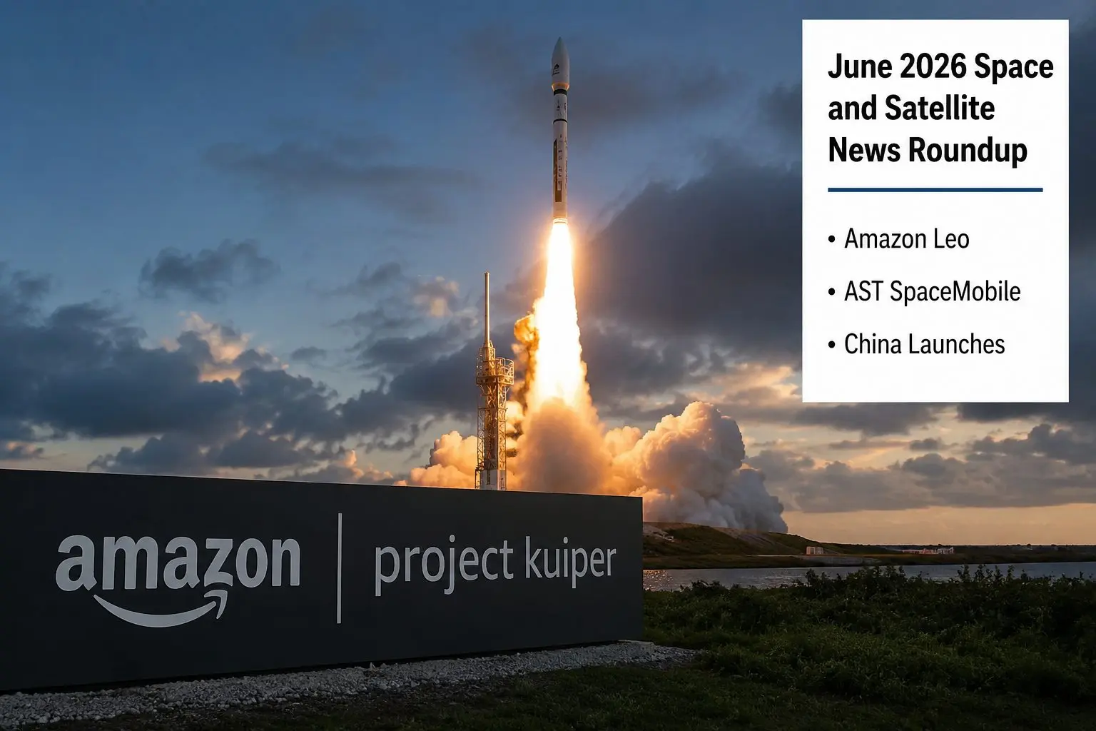 Amazon Leo, AST SpaceMobile and China Launches: June 2026 Space and Satellite News