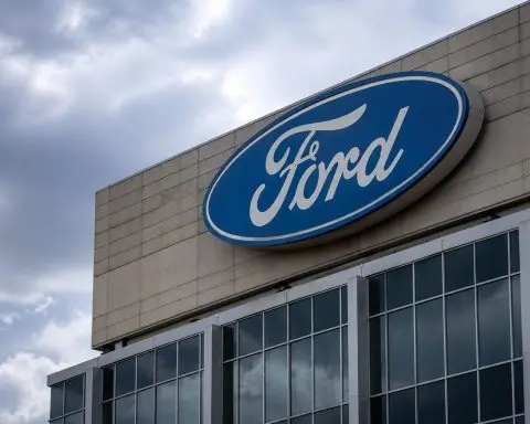 Ford shares fall on Fed rate concerns, China software rule in focus