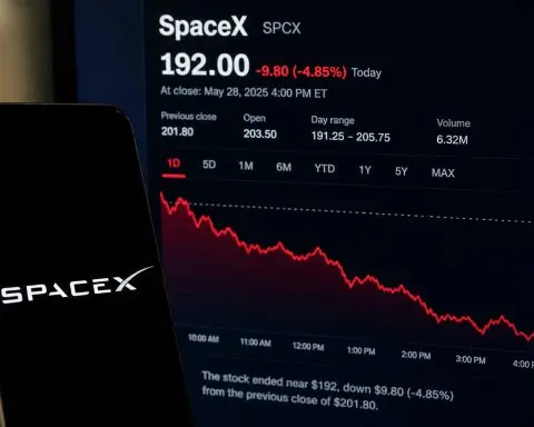 SpaceX slides after Fed selloff hits post-IPO gains