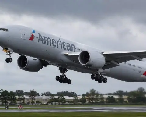 American Airlines holds flat after oil drop calms fuel cost fears