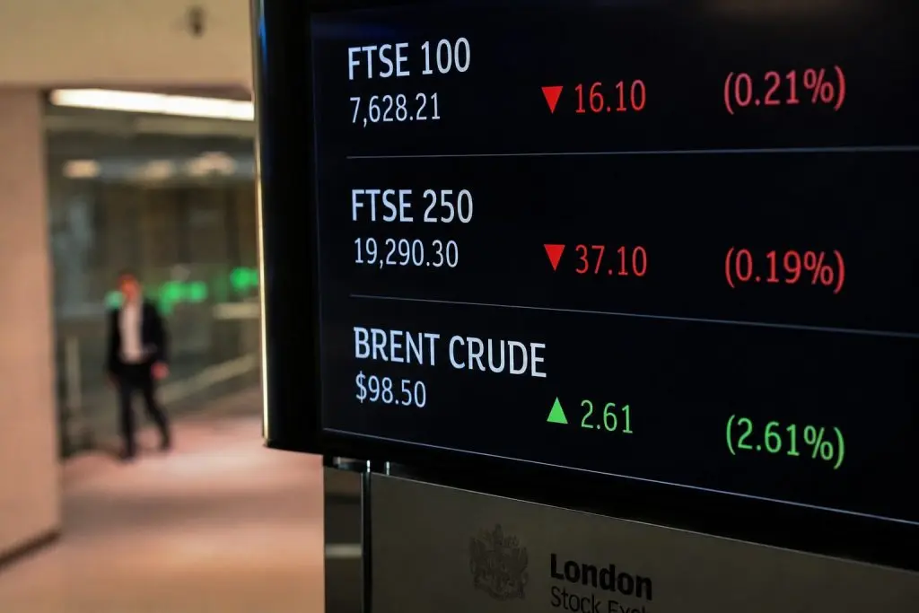FTSE 100 slips on oil drag, B&M jumps on talk of turnaround