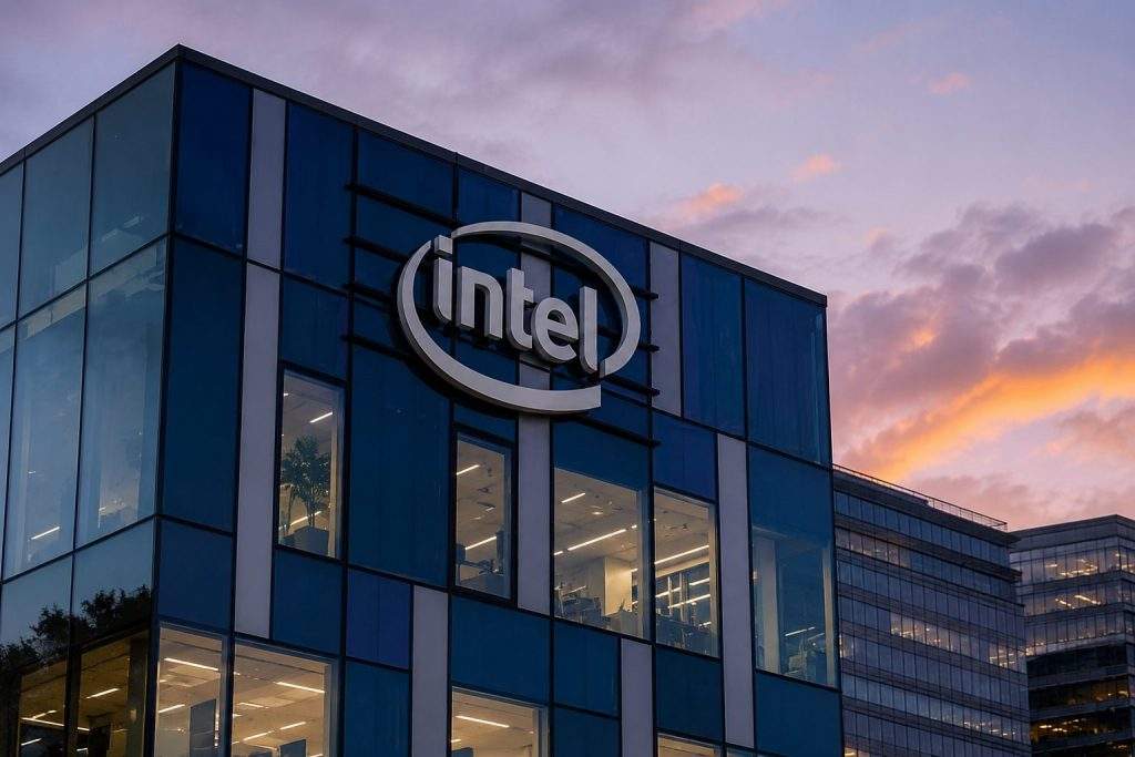 Intel Drops as Chip Selloff Hits Shares Despite Google AI Bid Hopes