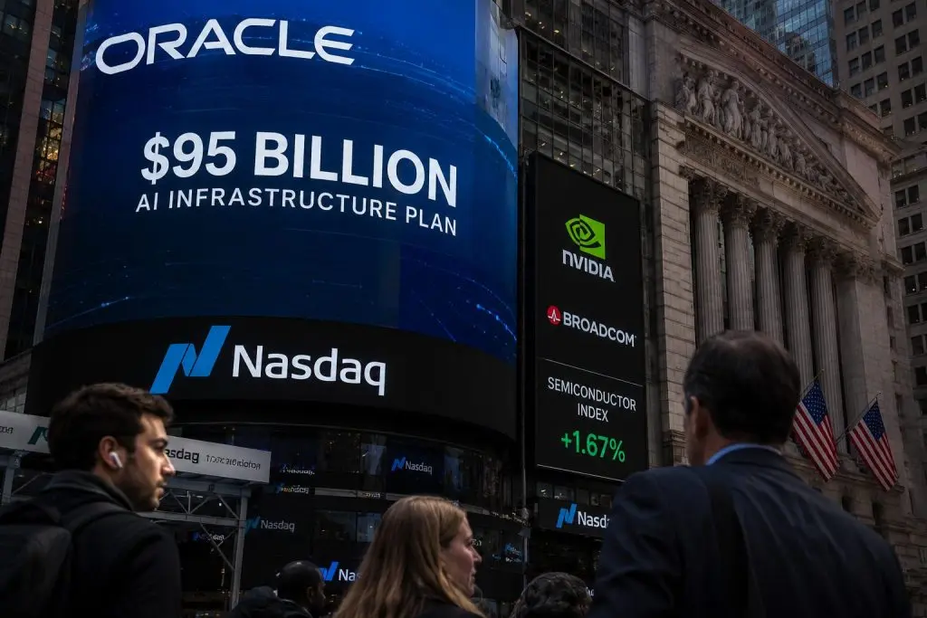 Semiconductor Index Drops After Oracle Details $95 Billion AI Spend, Nvidia and Broadcom Under Pressure