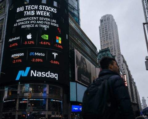 Big Tech Trades Lower With SpaceX IPO and Fed In Focus