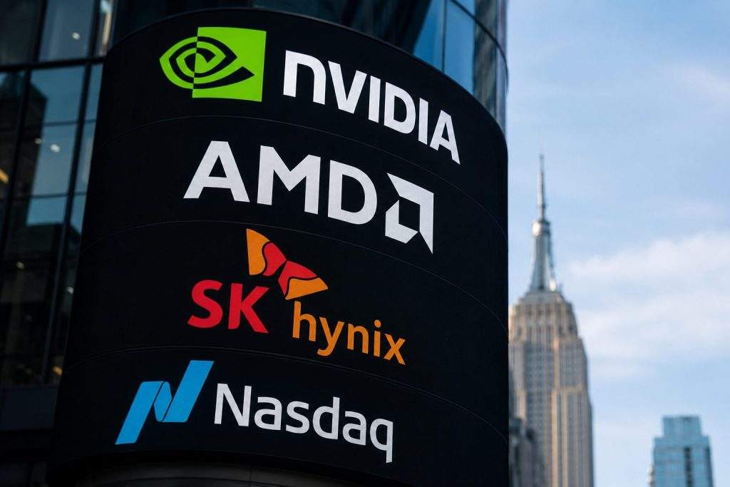 AMD Upgrade, SK Hynix Nasdaq Plan Push AI Chip Makers Higher