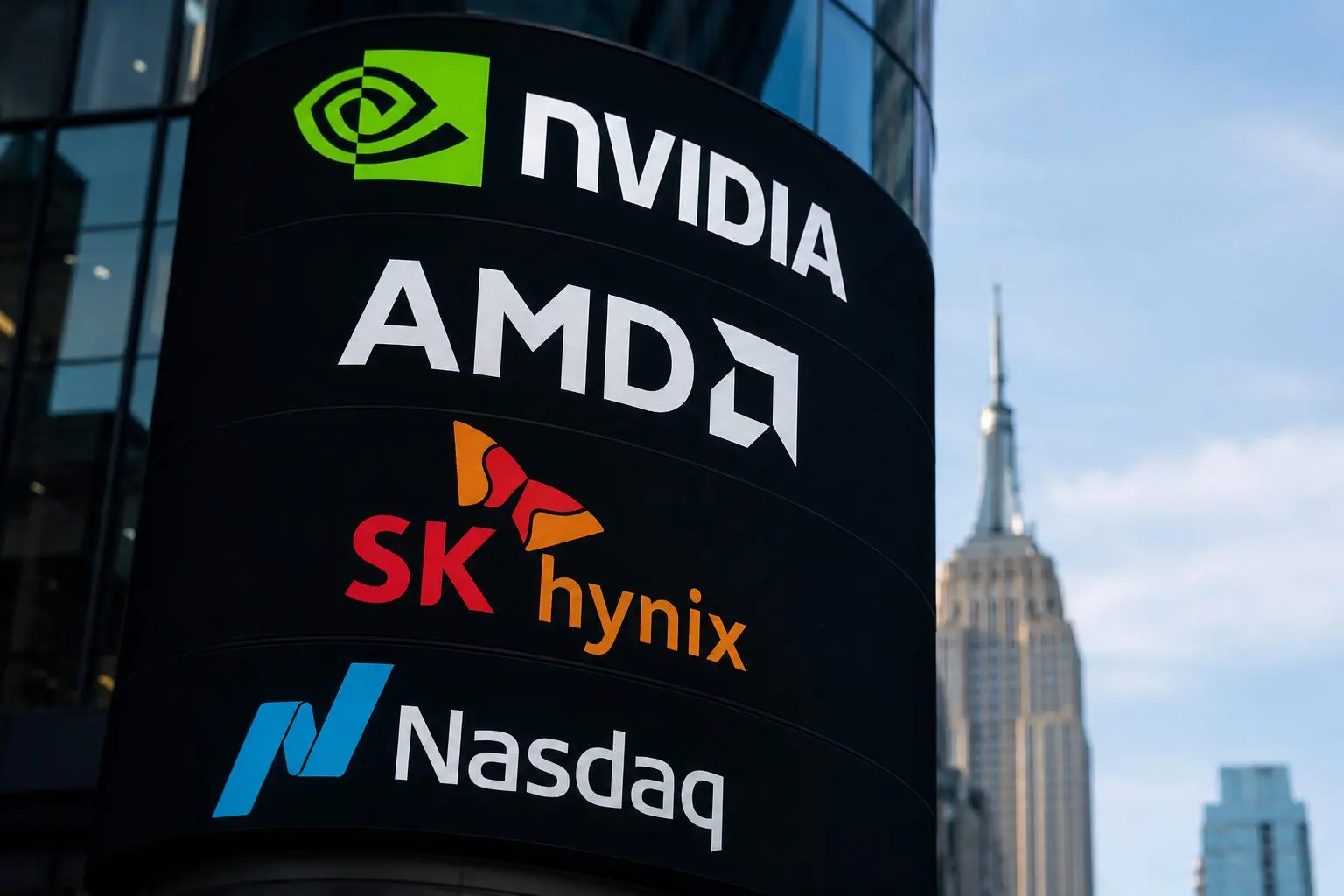 AMD Upgrade, SK Hynix Nasdaq Plan Push AI Chip Makers Higher