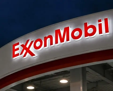 Exxon Mobil Drops With Oil After U.S.-Iran Deal
