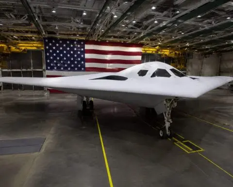 Pilot takes B-21 Raider on first flight as program moves toward combat testing