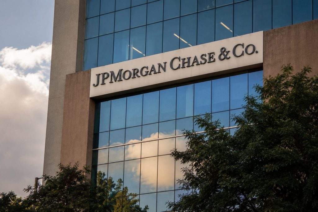 JPMorgan Shares Up as Dow Sets Record High