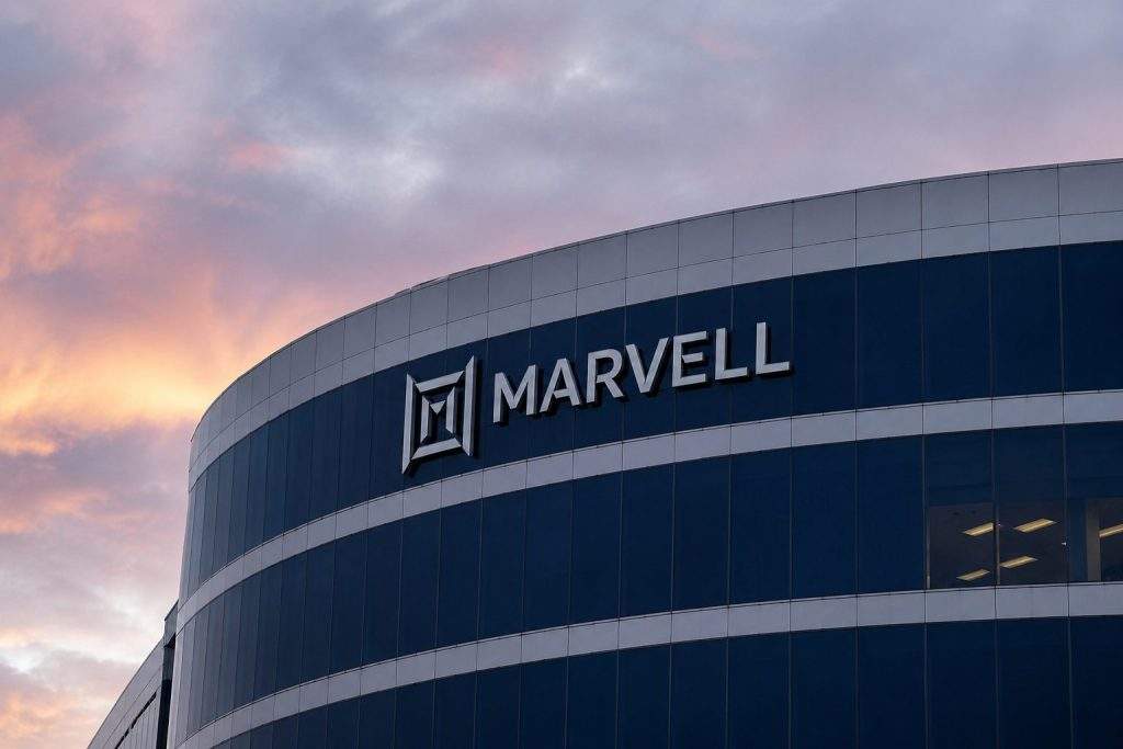 Marvell rises as chip peers drop, Wall Street eyes index move