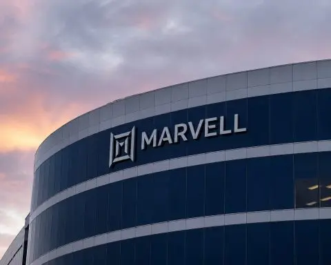 Marvell rises as chip peers drop, Wall Street eyes index move