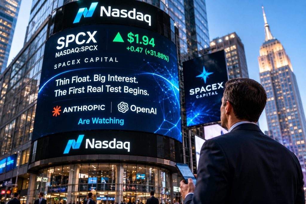 NASDAQ: SPCX’s Thin Float Faces Its First Real Test—Why Anthropic and OpenAI Are Watching