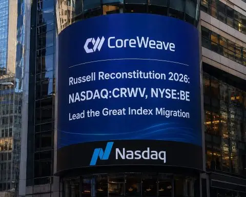 Russell Reconstitution 2026: NASDAQ:CRWV, NYSE:BE Lead the Great Index Migration