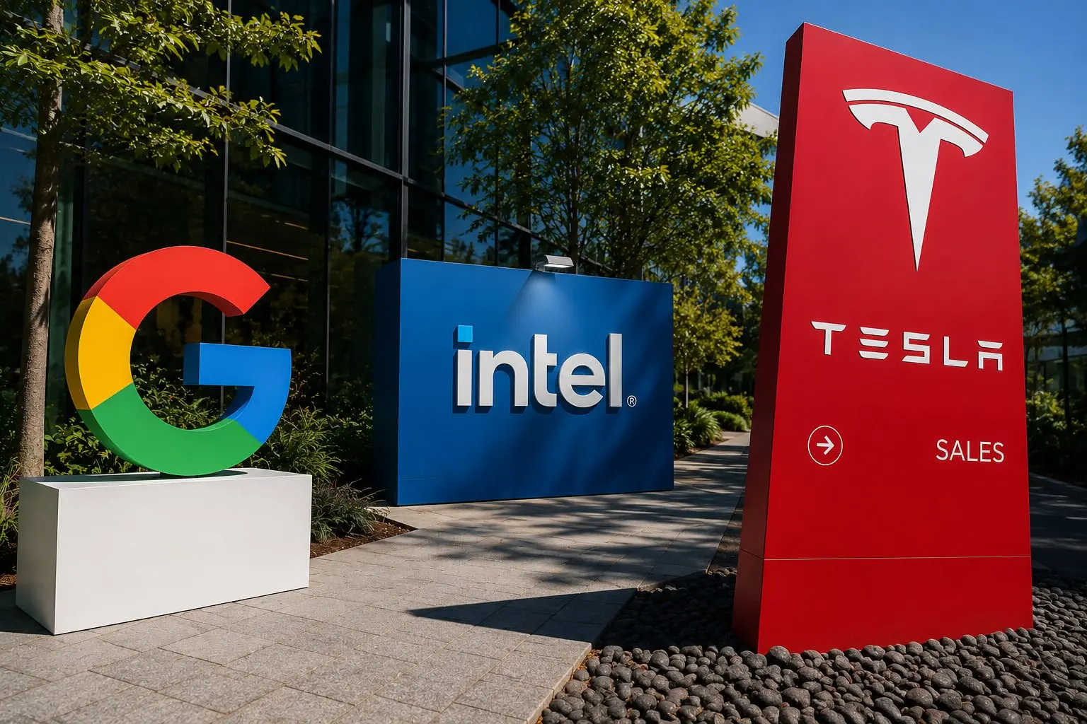 Alphabet (NASDAQ:GOOGL), Tesla (NASDAQ:TSLA), Intel (NASDAQ:INTC) Ready for $6 Trillion Test Ahead of Big Tech Earnings