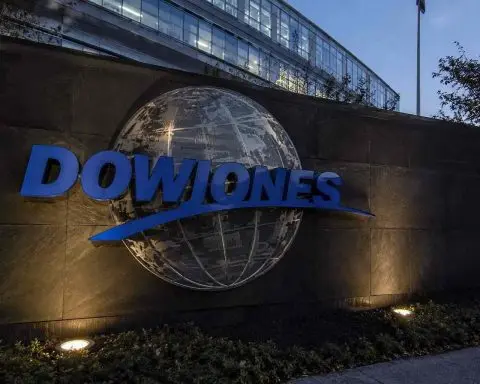 Dow Jones rises in live trading as oil falls, index widens gap over Nasdaq