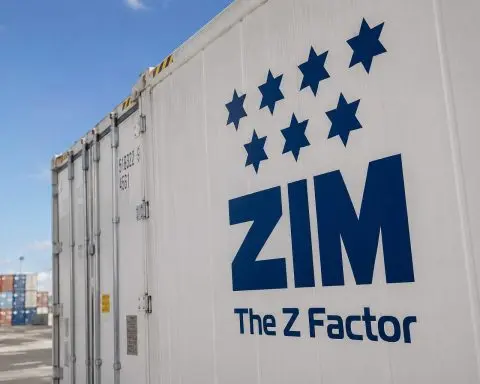 ZIM falls as Hapag-Lloyd merger spread widens on Israel veto risk
