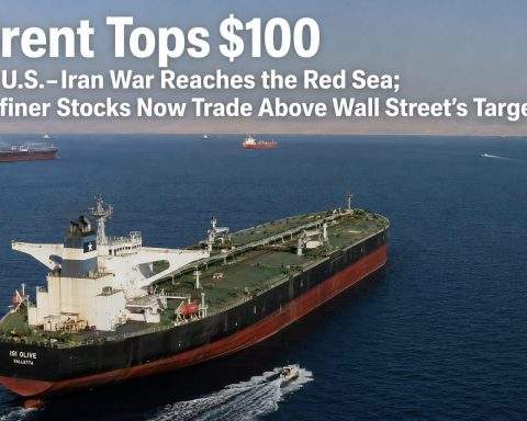 Brent Climbs Above $100 Amid U.S.–Iran War Spilling Into Red Sea, Refiner Shares Surpass Analyst Targets