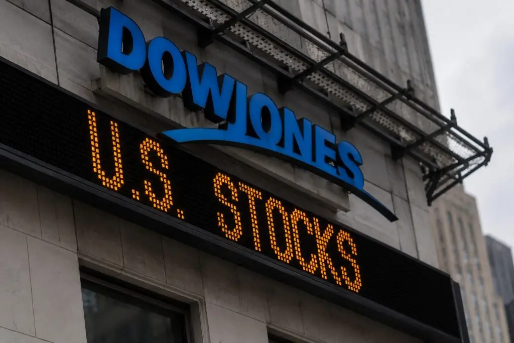 Dow Jones live: Small decline masks 936 points of single-stock swings