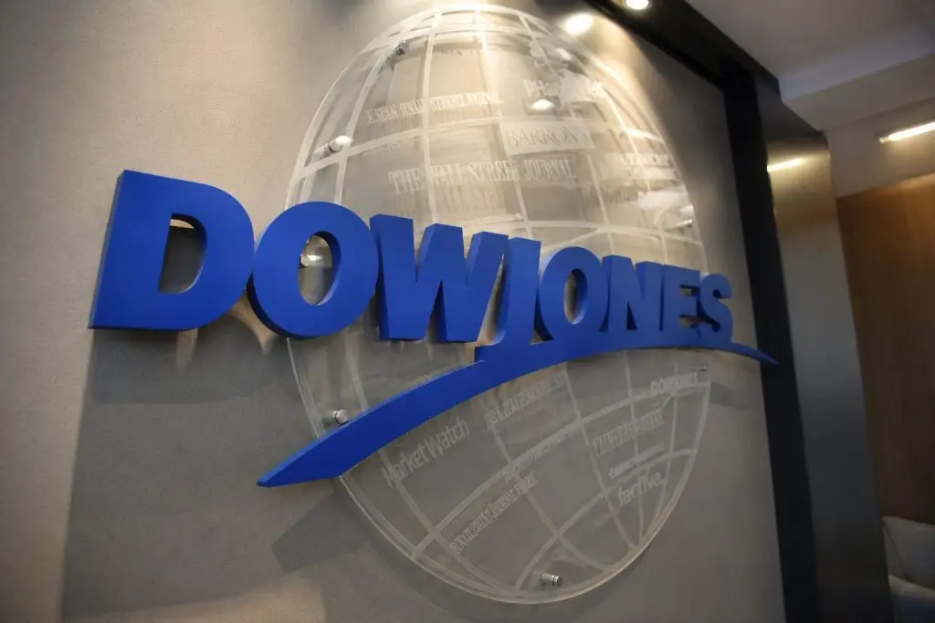 Dow trades flat as two giants sway index by 922 points