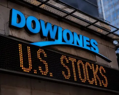 Dow sets new record close as Apple and Amgen help blue chips, AI stocks lag