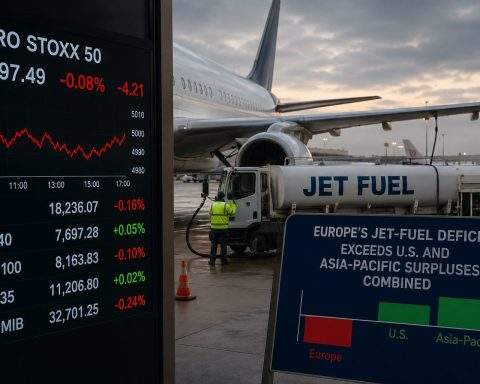 Europe’s Stock Index Barely Fell — but Its Jet-Fuel Deficit Tops U.S. and Asia-Pacific Surpluses Combined