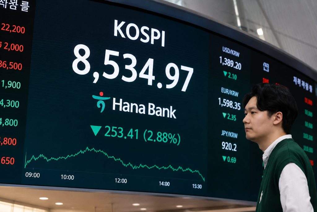 KOSPI Sheds 10.8% as Chip Sector Focus and China Concerns Knock AI Stocks