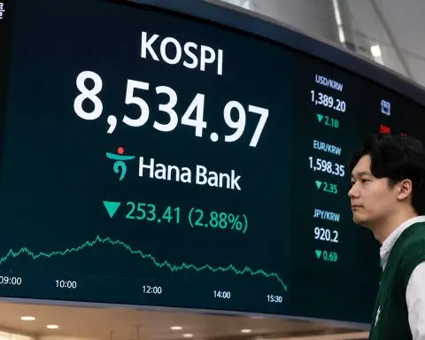 KOSPI Sheds 10.8% as Chip Sector Focus and China Concerns Knock AI Stocks