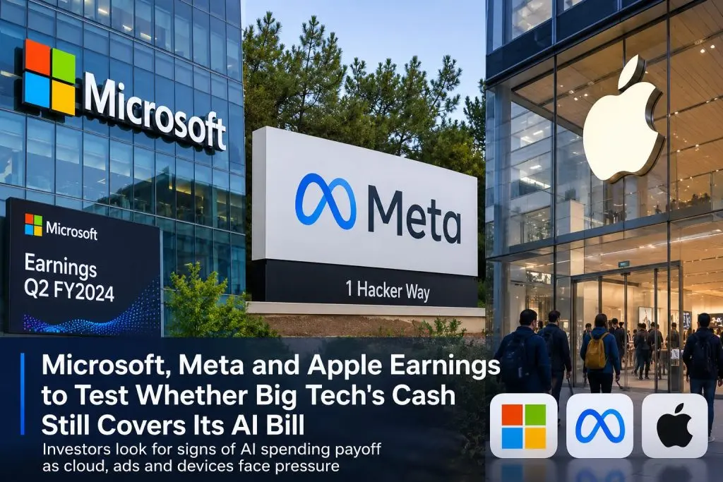 Microsoft, Meta and Apple Results to Gauge If Big Tech Has Cash to Match Soaring AI Costs