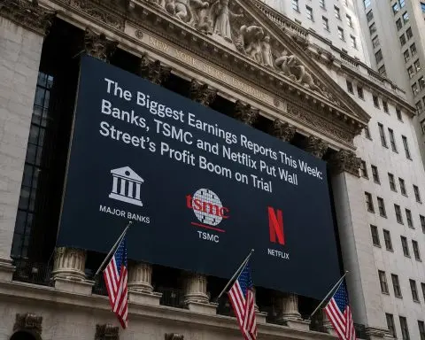 The Biggest Earnings Reports This Week: Banks, TSMC and Netflix Put Wall Street’s Profit Boom on Trial
