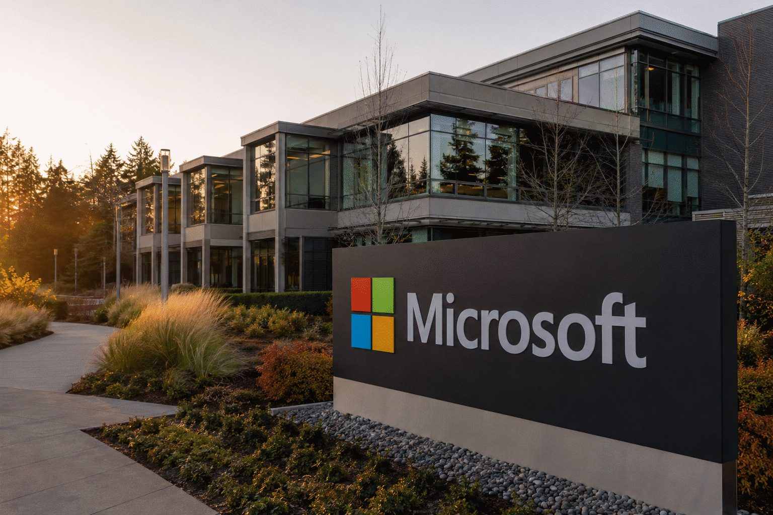 Akcje Microsoftu spadają o 2,3%, gdy handel AI premiuje sprzęt kosztem oprogramowania