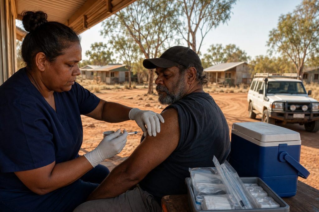 Australian equity market closed as A$13 million response to remote diphtheria outbreak tested