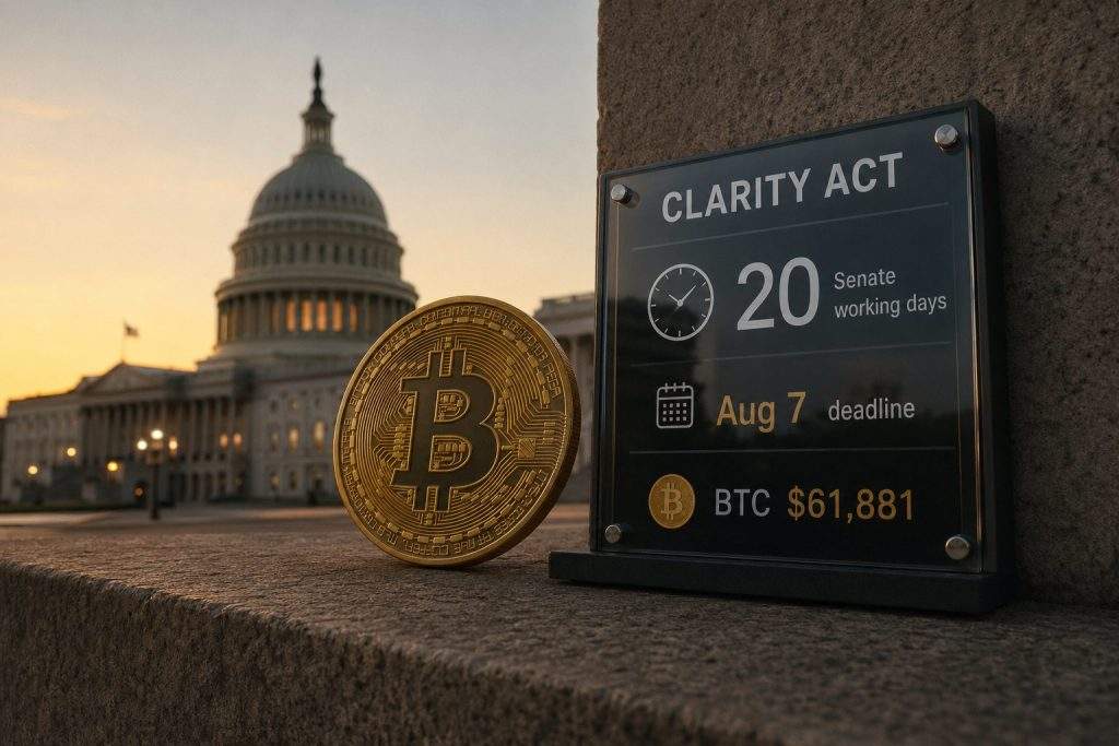 CLARITY Act Outlines Bank Cryptocurrency Fee Growth Amid Stablecoin Deposit Concerns