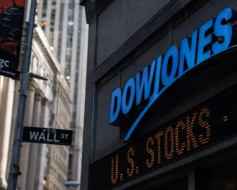 Dow sinks 454 points on steeper losses in six key stocks due to price-based index weighting