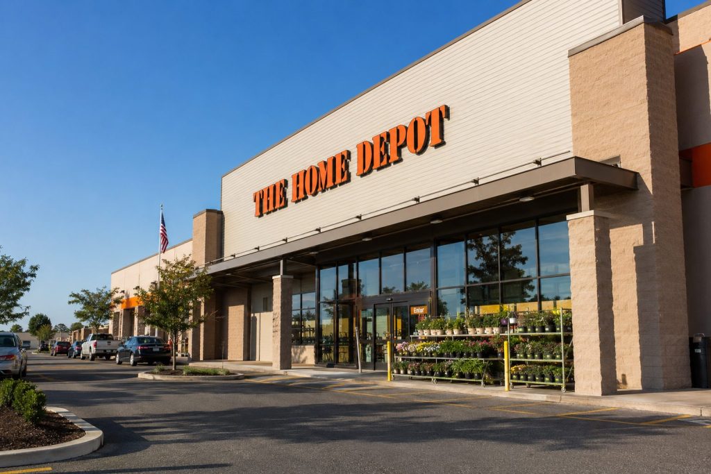 Home Depot Shares Rise 1% Before Market Open; Higher Spending Per Visit Offsets 1% Decline in Shoppers