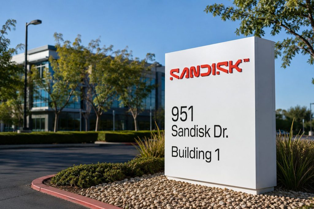 SanDisk Shares Drop 7% as $93.9 Billion Contract Book Put to 80% Margin Challenge