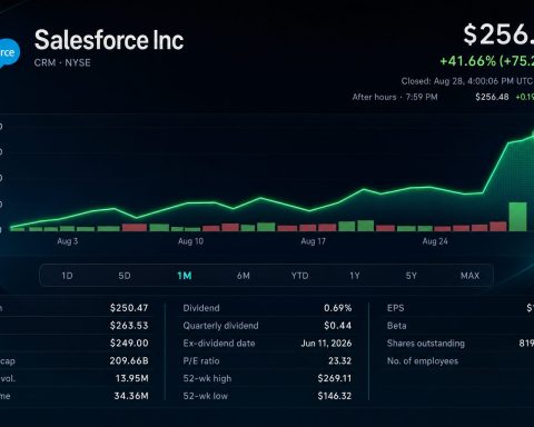 Stock chart for NYSE:CRM